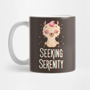 Meditating Llama: Seeking Serenity Mug